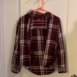 Abercrombie & Fitch plaid button down shirt